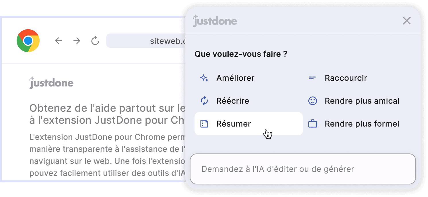 Que voulez-vous faire ?