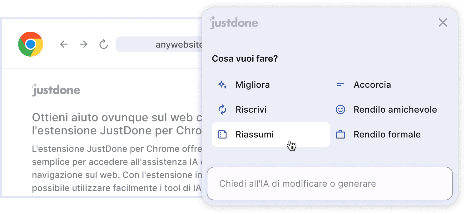 Cosa vuoi fare?