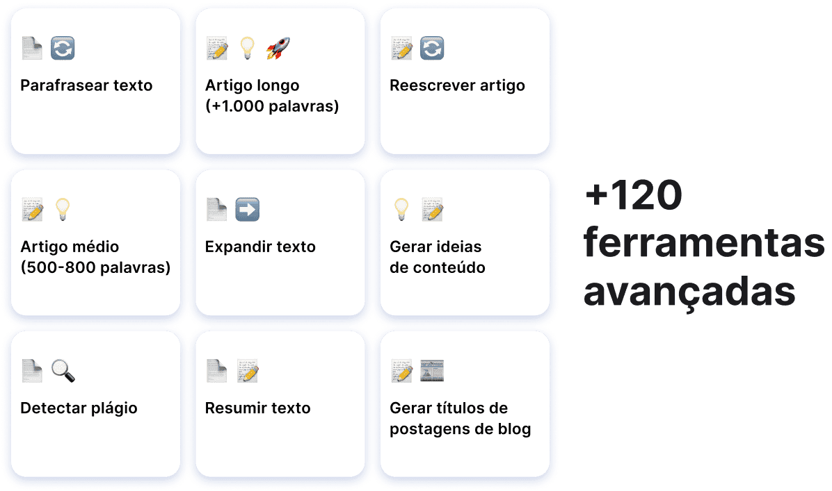 120 ferramentas avançadas