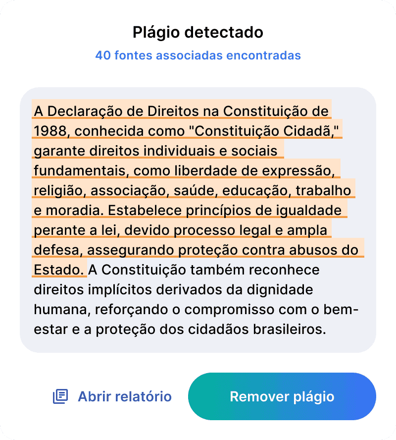 Plágio detectado
