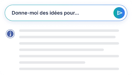 Donne-moi des idées pour...
