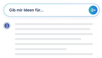 Gib mir Ideen für...