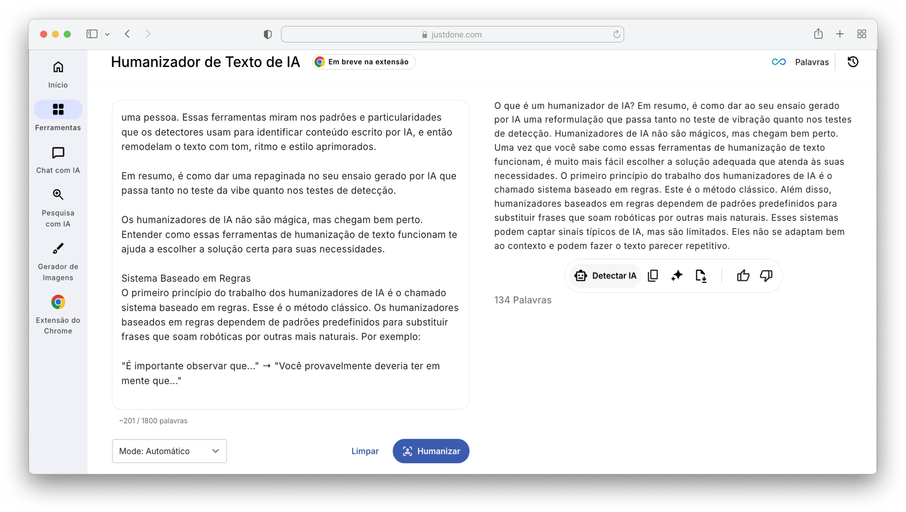transformam conteúdo gerado por IA